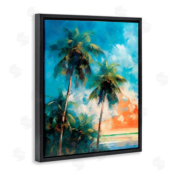 Stupell Industries LSR Design Studio | Brushed Palms At Sunset
