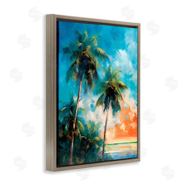 Stupell Industries LSR Design Studio | Brushed Palms At Sunset