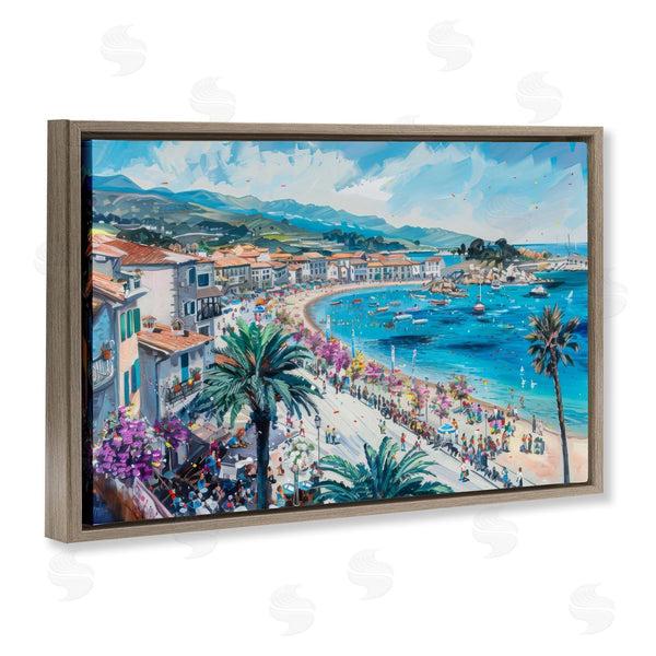 Stupell Industries LSR Design Studio | Busy Summer Beach Town