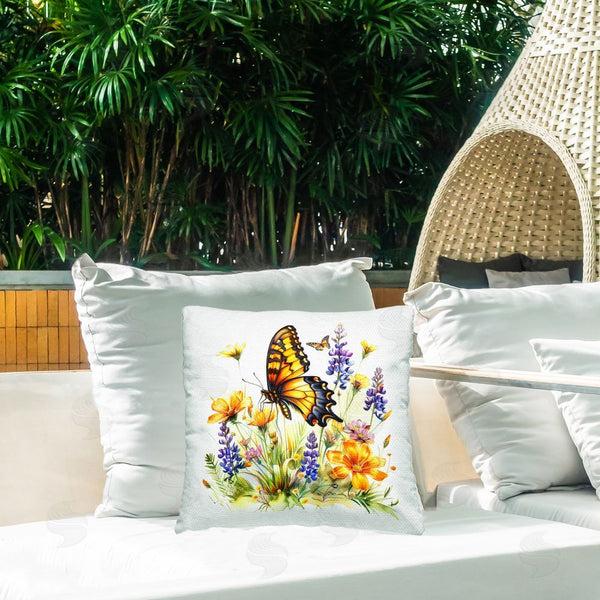 Stupell Industries LSR Design Studio | Butterfly Wings Garden Printed Throw Pillow
