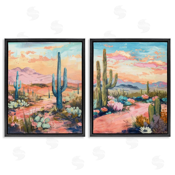 Stupell Industries LSR Design Studio | Cactus Paths & Sunset Wall Art