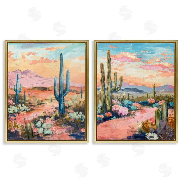 Stupell Industries LSR Design Studio | Cactus Paths & Sunset Wall Art