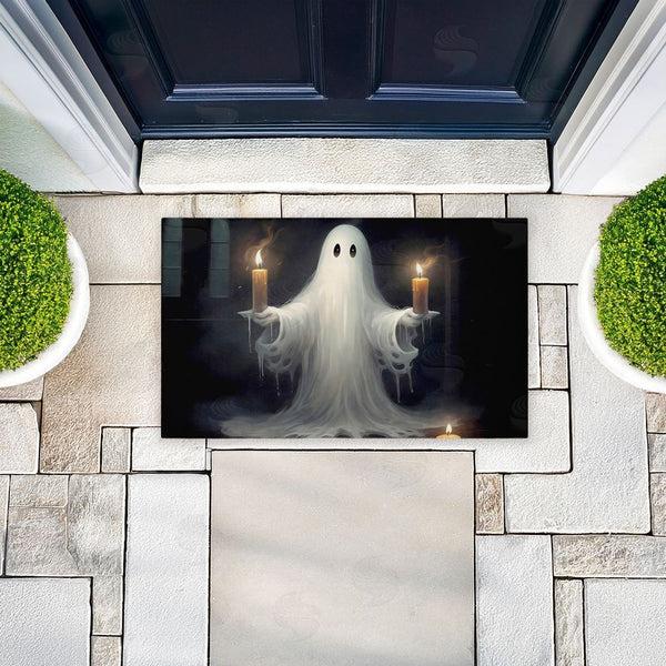Stupell Industries LSR Design Studio | Candlelit Spectral Ghost Non-Woven Door Mat