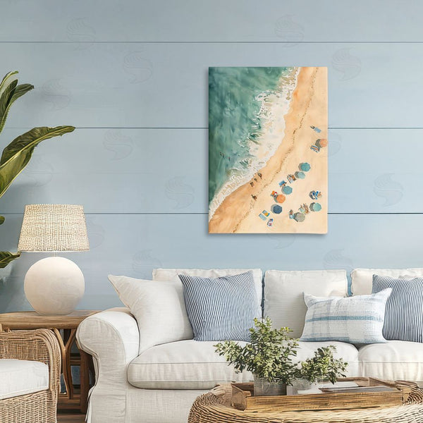 Stupell Industries LSR Design Studio | Casual Beach Aerial Perspective