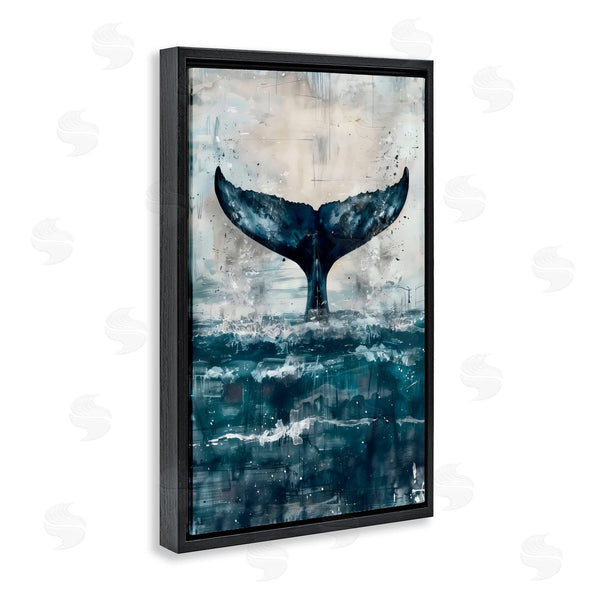 Stupell Industries LSR Design Studio | Centered Distressed Whale Tail