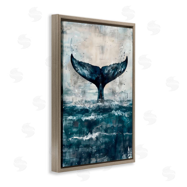 Stupell Industries LSR Design Studio | Centered Distressed Whale Tail
