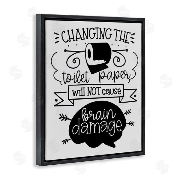 Stupell Industries LSR Design Studio | Change Toilet Paper Humor Wall Art