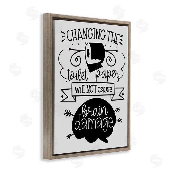 Stupell Industries LSR Design Studio | Change Toilet Paper Humor Wall Art