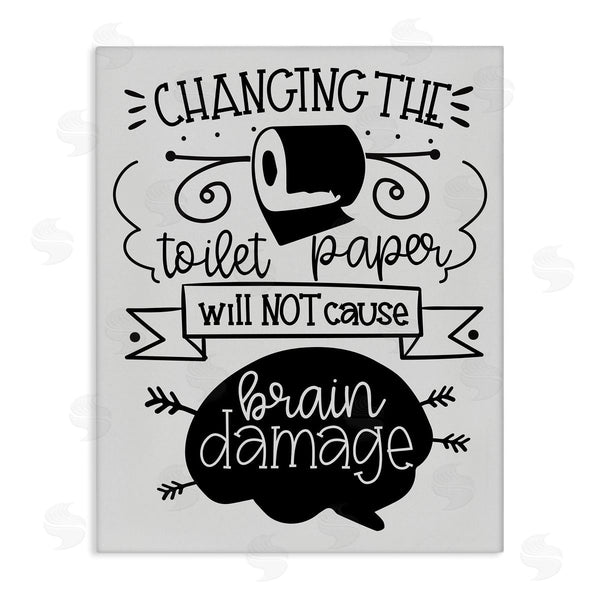 stupell industries LSR Design Studio | Change Toilet Paper Humor Wall Art