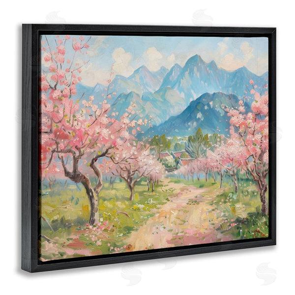 Stupell Industries LSR Design Studio | Cherry Blossom Mountains
