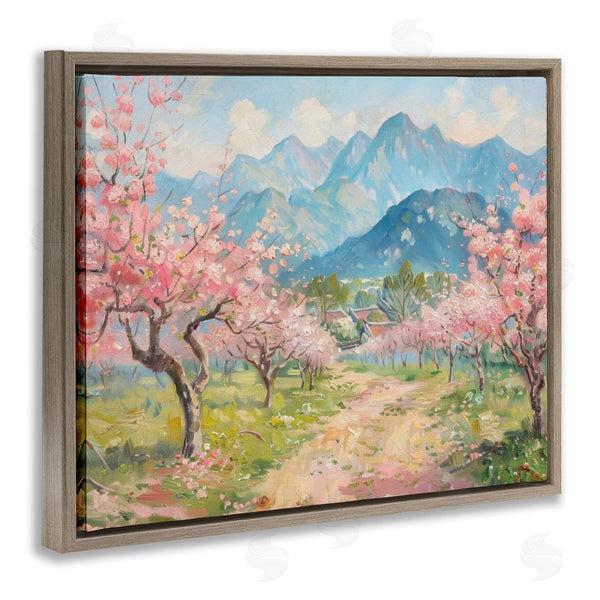 Stupell Industries LSR Design Studio | Cherry Blossom Mountains