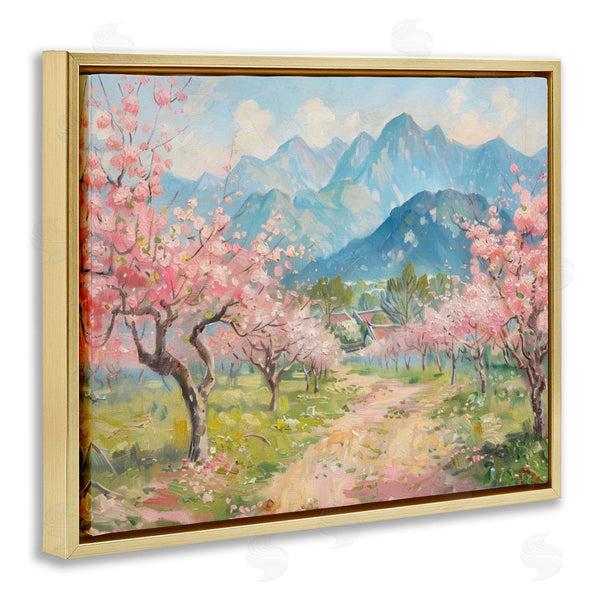 Stupell Industries LSR Design Studio | Cherry Blossom Mountains
