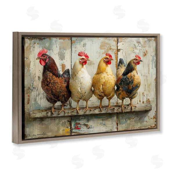 Stupell Industries LSR Design Studio | Chickens In A Row