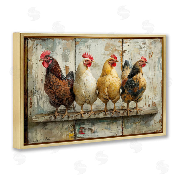 Stupell Industries LSR Design Studio | Chickens In A Row