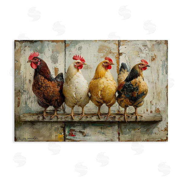 stupell industries LSR Design Studio | Chickens In A Row