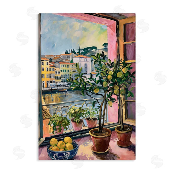 stupell industries LSR Design Studio | City Citrus Window Scene Wall Art