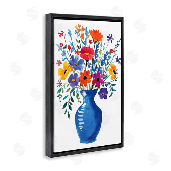 Stupell Industries LSR Design Studio | Colorful Bouquet Blue Red Wall Art