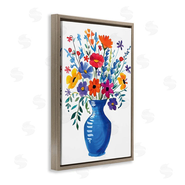 Stupell Industries LSR Design Studio | Colorful Bouquet Blue Red Wall Art