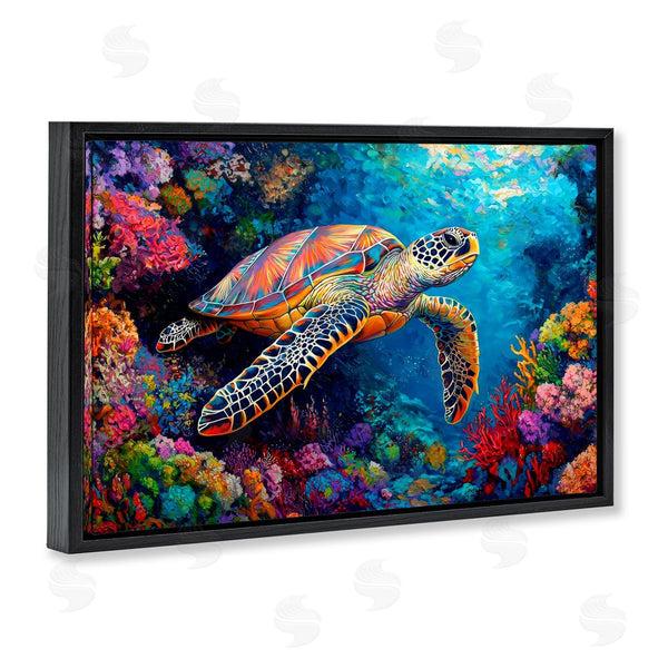 Stupell Industries LSR Design Studio | Colorful Coral Reef & Turtle