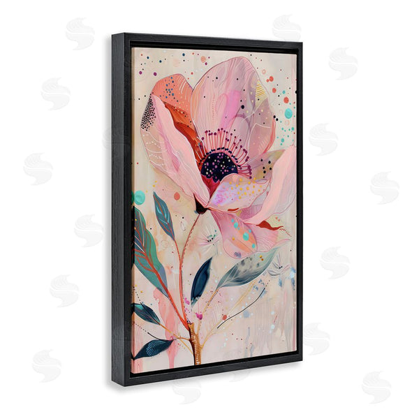 Stupell Industries LSR Design Studio | Colorful Dots Pink Poppy Wall Art
