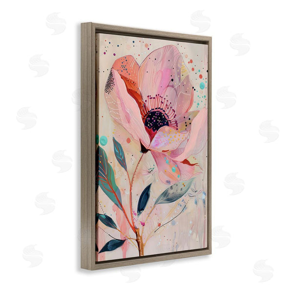 Stupell Industries LSR Design Studio | Colorful Dots Pink Poppy Wall Art