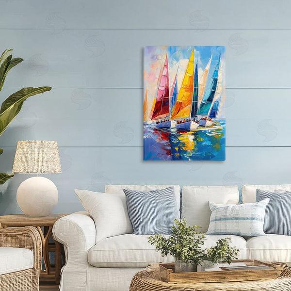 Stupell Industries LSR Design Studio | Colorful Sails Regatta