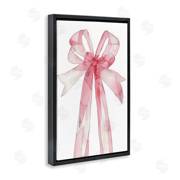 Stupell Industries LSR Design Studio | Coquette Pink Bow Illustration Wall Art