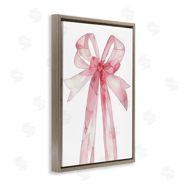 Stupell Industries LSR Design Studio | Coquette Pink Bow Illustration Wall Art