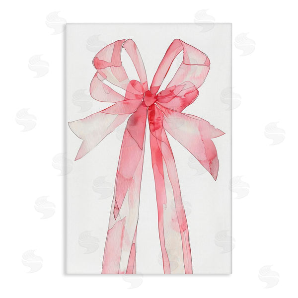 Stupell Industries LSR Design Studio | Coquette Pink Bow Illustration Wall Art