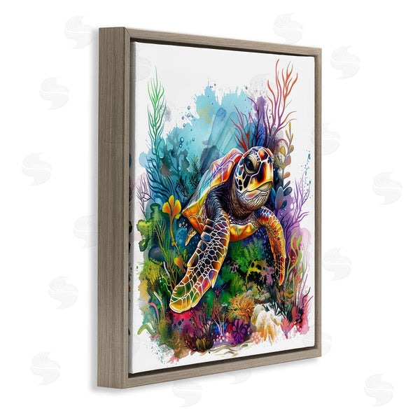 Stupell Industries LSR Design Studio | Coral & Sea Life Turtle