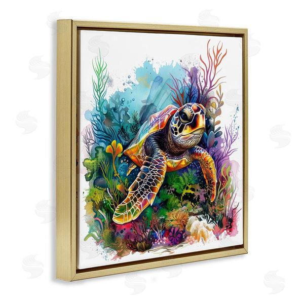 Stupell Industries LSR Design Studio | Coral & Sea Life Turtle