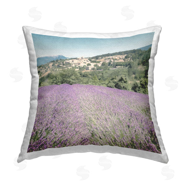 stupell industries LSR Design Studio | Countryside Agriculture Landscape Printed Throw Pillow