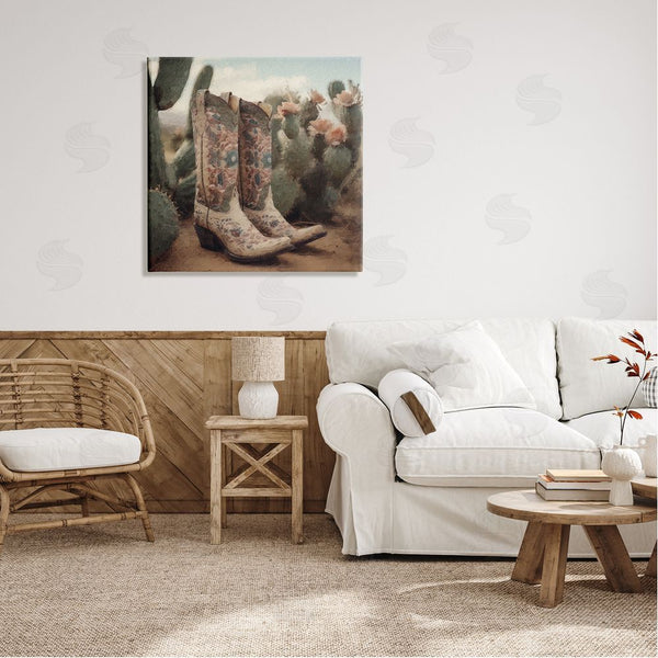 Stupell Industries LSR Design Studio | Cowboy Boots & Cactus Wall Art