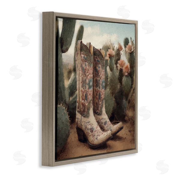 Stupell Industries LSR Design Studio | Cowboy Boots & Cactus Wall Art