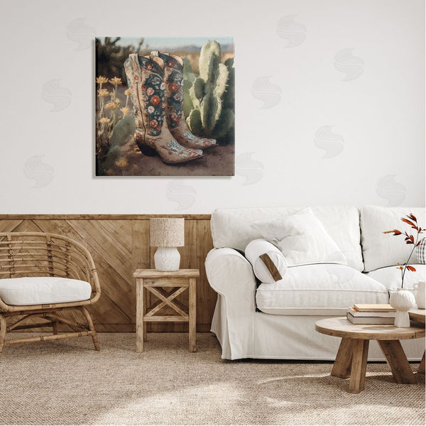 Stupell Industries LSR Design Studio | Cowgirl Boots Landscape Wall Art