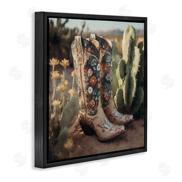Stupell Industries LSR Design Studio | Cowgirl Boots Landscape Wall Art
