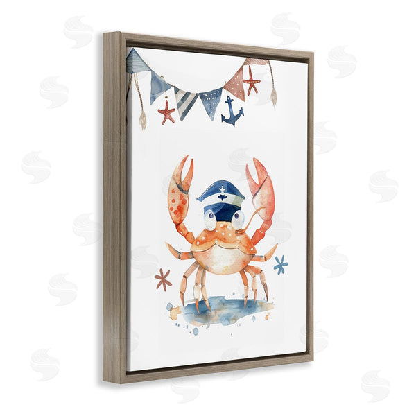 Stupell Industries LSR Design Studio | Crab In Sailor Hat