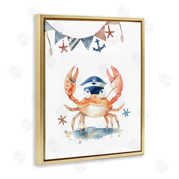 Stupell Industries LSR Design Studio | Crab In Sailor Hat