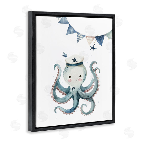 Stupell Industries LSR Design Studio | Cute Octopus Sailor