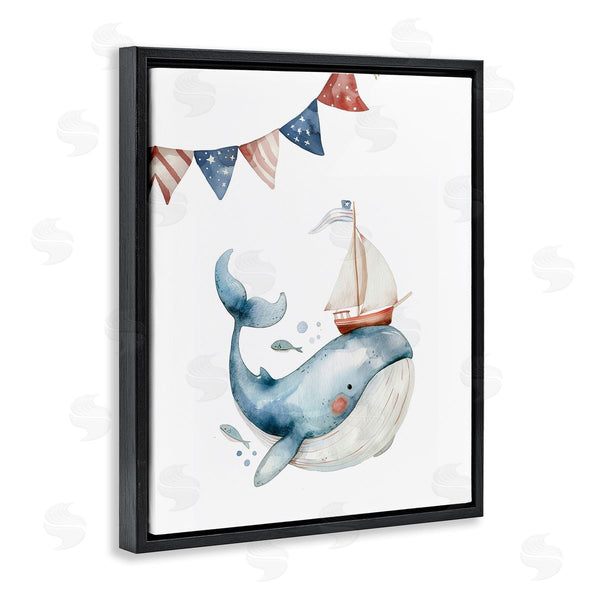 Stupell Industries LSR Design Studio | Cute Sailor Whale