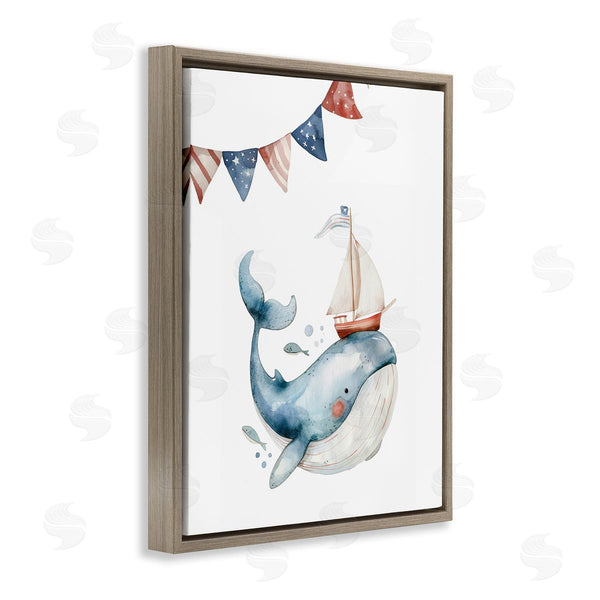 Stupell Industries LSR Design Studio | Cute Sailor Whale