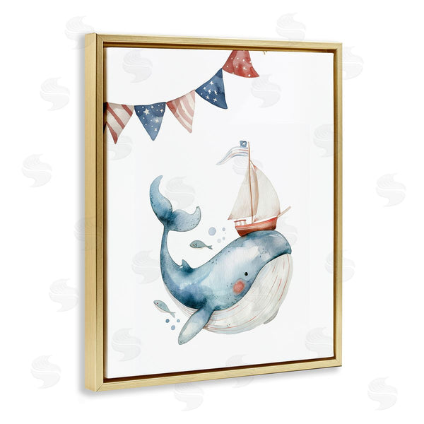 Stupell Industries LSR Design Studio | Cute Sailor Whale