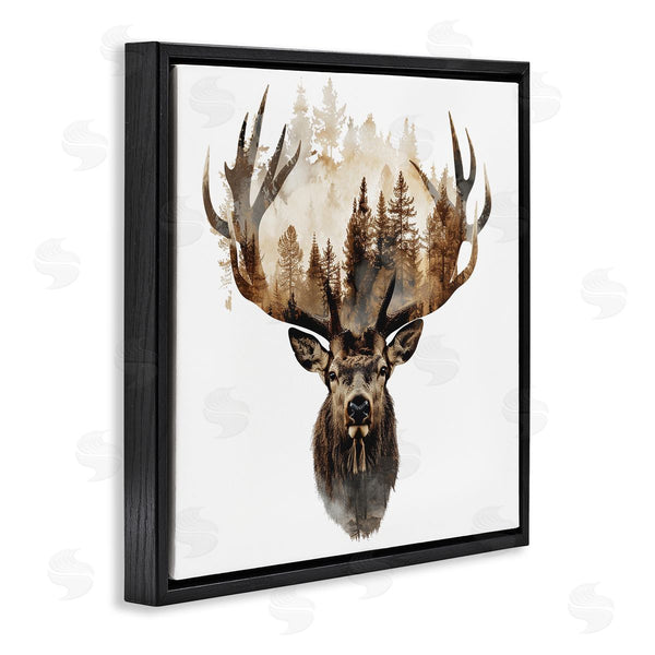Stupell Industries LSR Design Studio | Deer Forest Silhouette