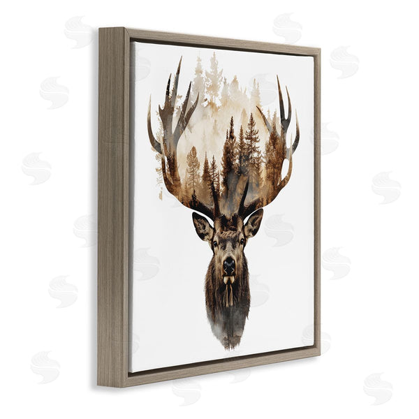 Stupell Industries LSR Design Studio | Deer Forest Silhouette