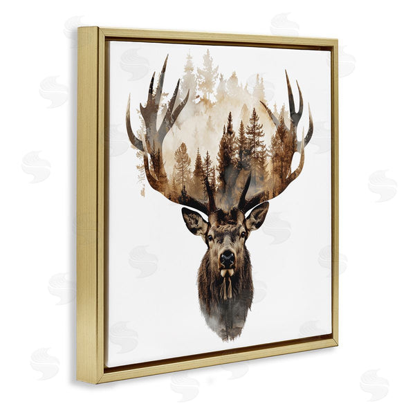 Stupell Industries LSR Design Studio | Deer Forest Silhouette