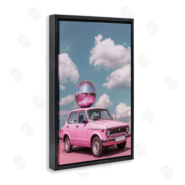 Stupell Industries LSR Design Studio | Disco Ball Car & Clouds