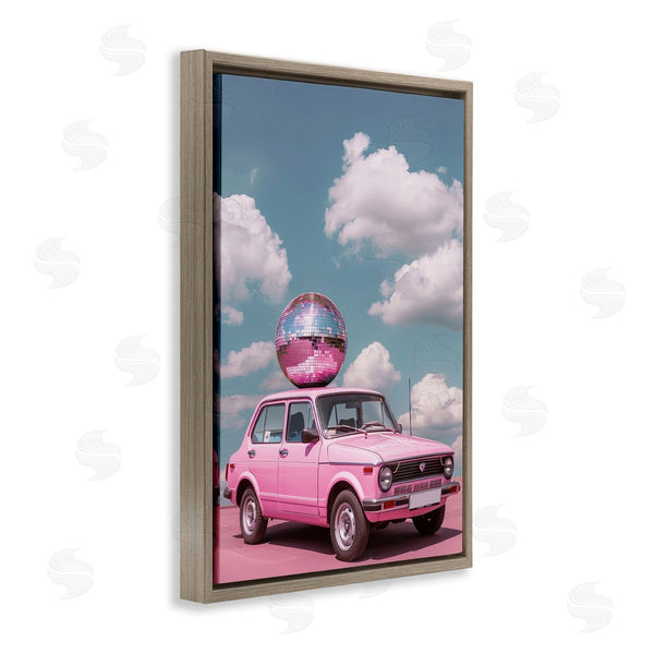 Stupell Industries LSR Design Studio | Disco Ball Car & Clouds