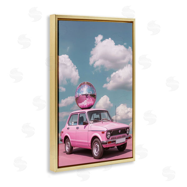 Stupell Industries LSR Design Studio | Disco Ball Car & Clouds