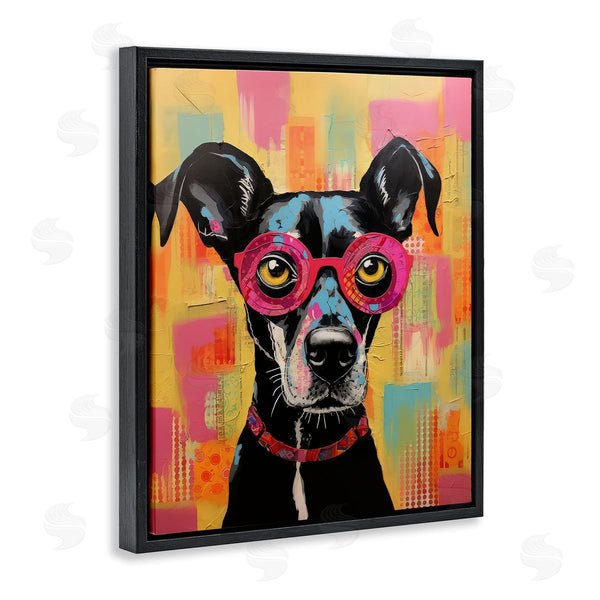 Stupell Industries LSR Design Studio | Dog With Fun Glasses Wall Art
