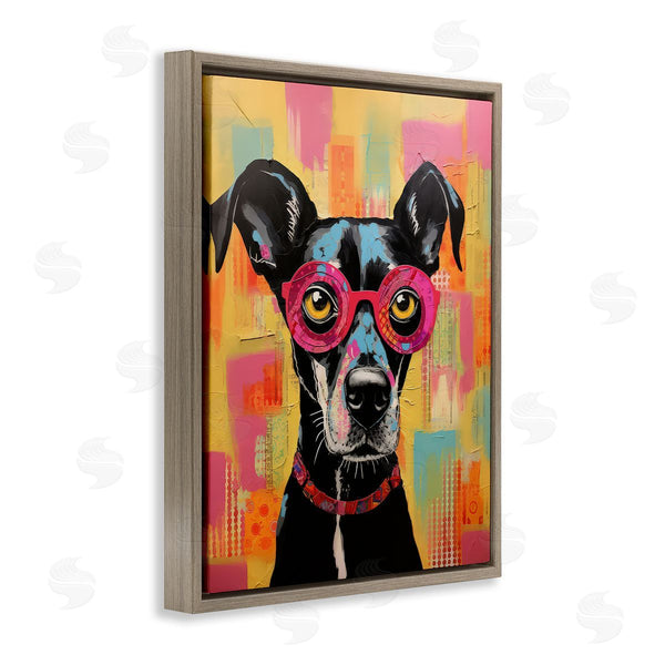 Stupell Industries LSR Design Studio | Dog With Fun Glasses Wall Art